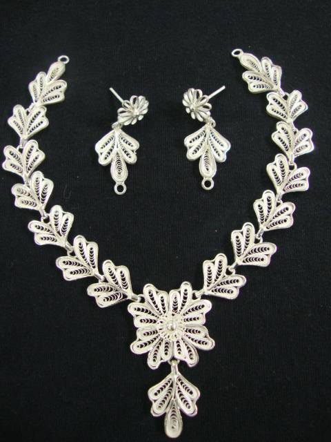 Necklace Sets - Radha Jewellers - Cuttack Silver Filigree Shop