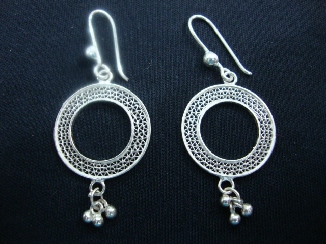Ear rings - Radha Jewellers - Cuttack Silver Filigree Shop